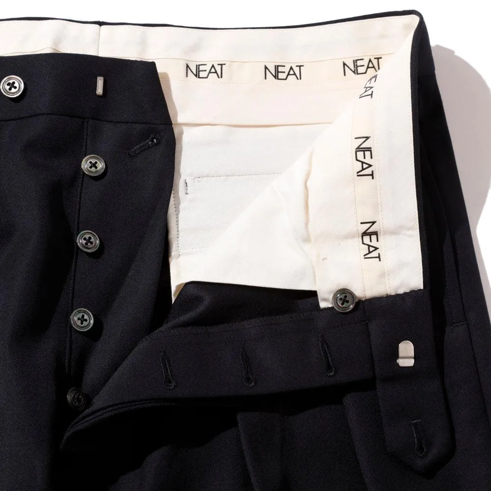 NEAT Back Satin Gabardine Standard Type 1 Navy