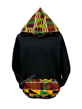 Original Black Kente Honourable Hoodie