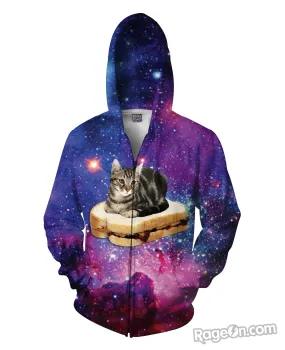 PBJ Space Kitty Zip-Up Hoodie