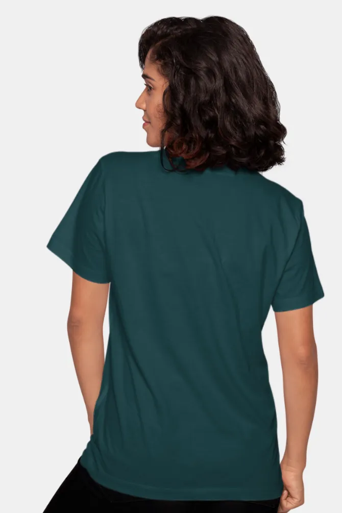 Petrol Blue T-shirt for women