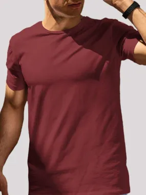 Plain Maroon Unisex T-shirt