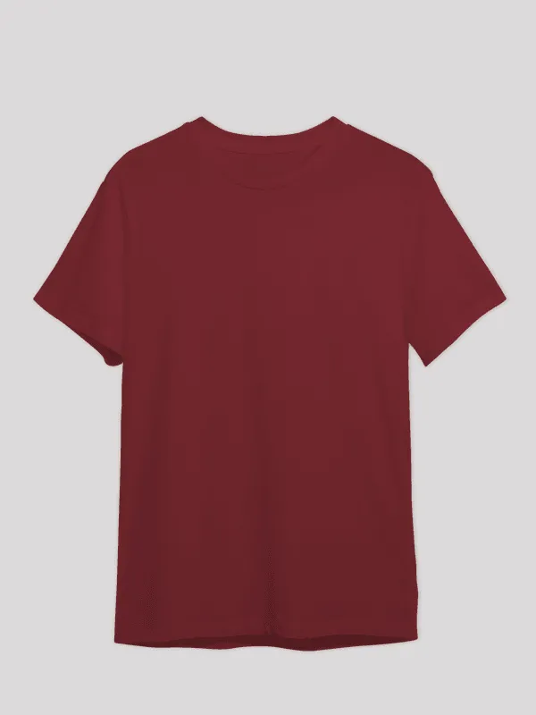 Plain Maroon Unisex T-shirt