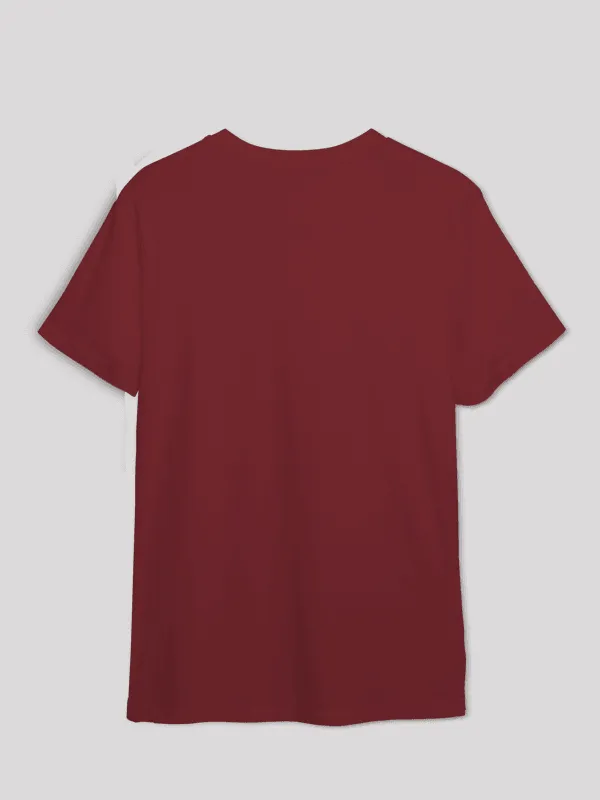 Plain Maroon Unisex T-shirt