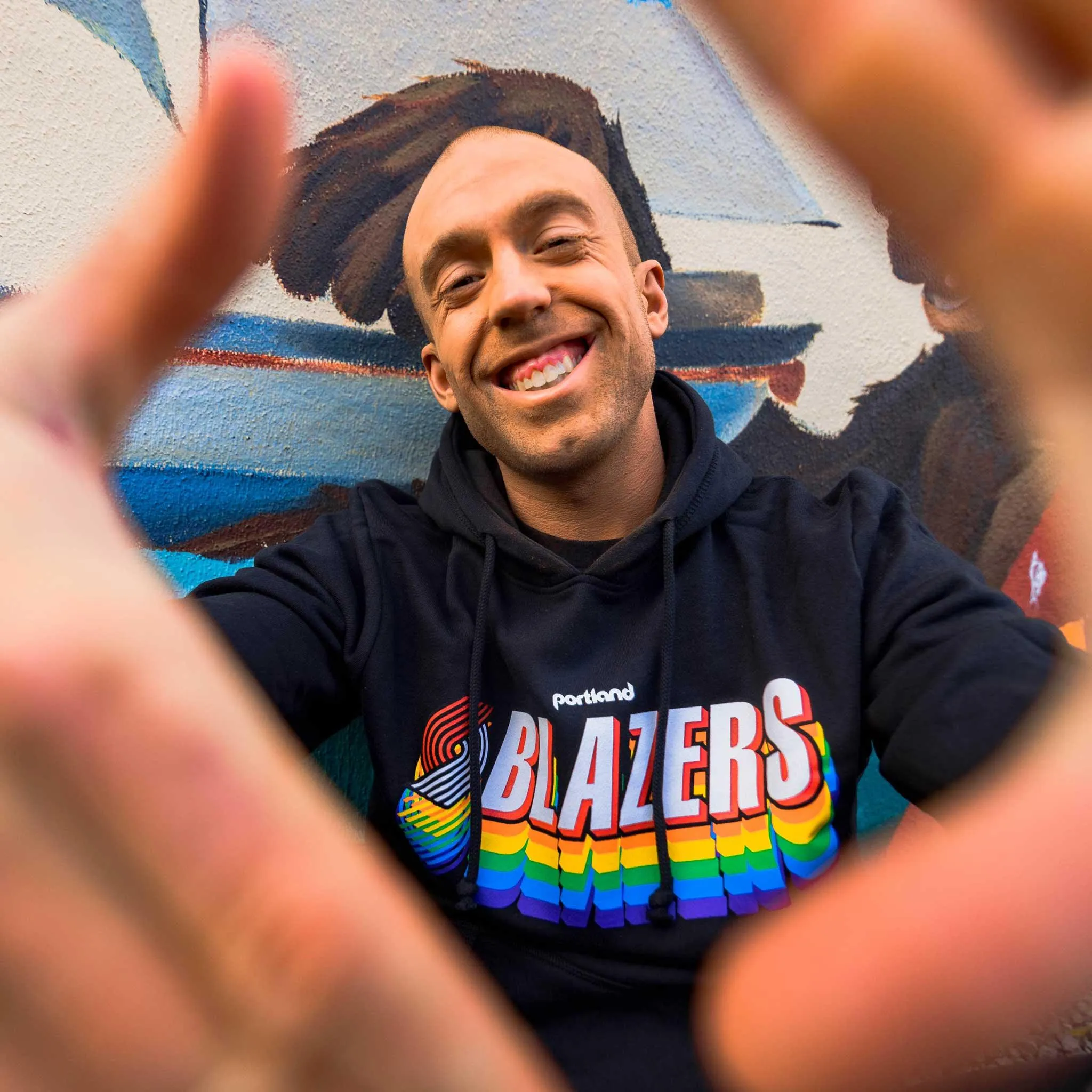 Portland Blazers Mitchell & Ness Retro Pride Hoodie
