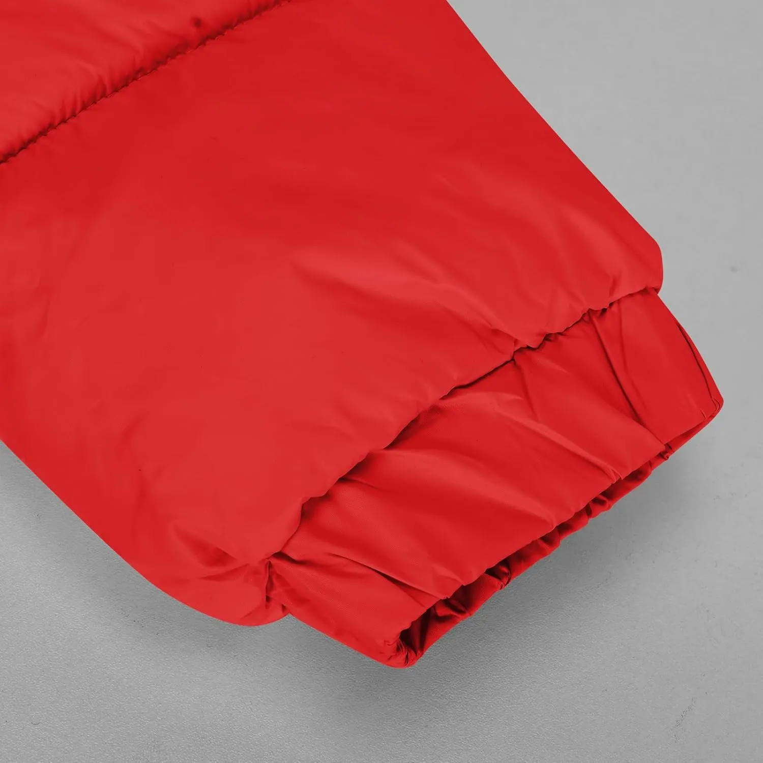 Puffer Coat Women Cropped Puffer Jacket Casual Quilted Baggy Long Sleeve Zip Down Jackets Stand Collar Outerwear