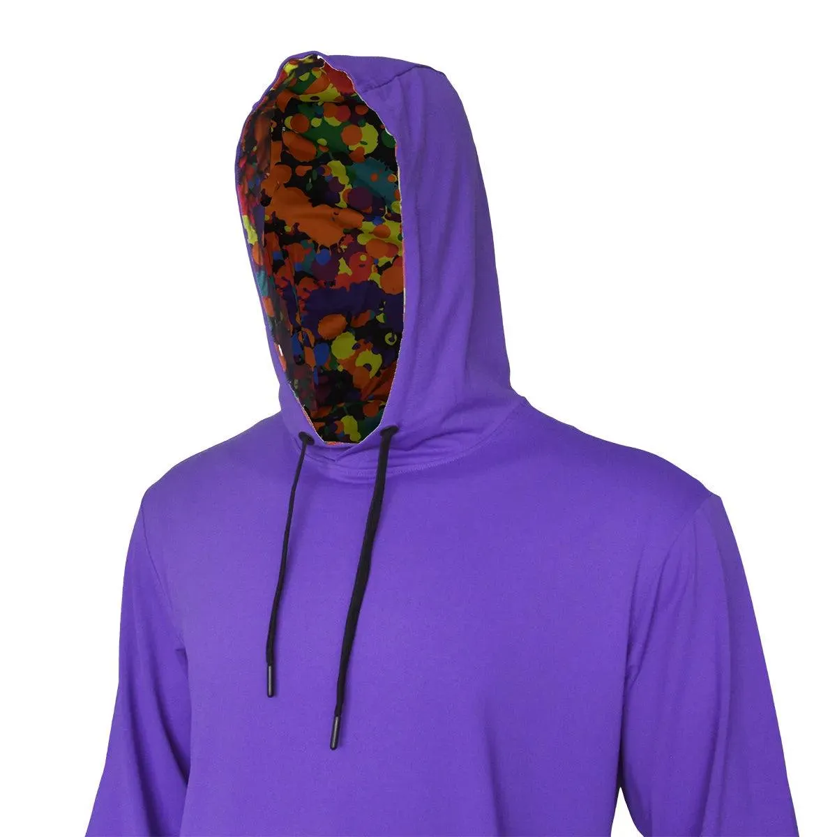 Purple Haze Hoodie - Vibrant Artistic Design, Lightweight & Breathable