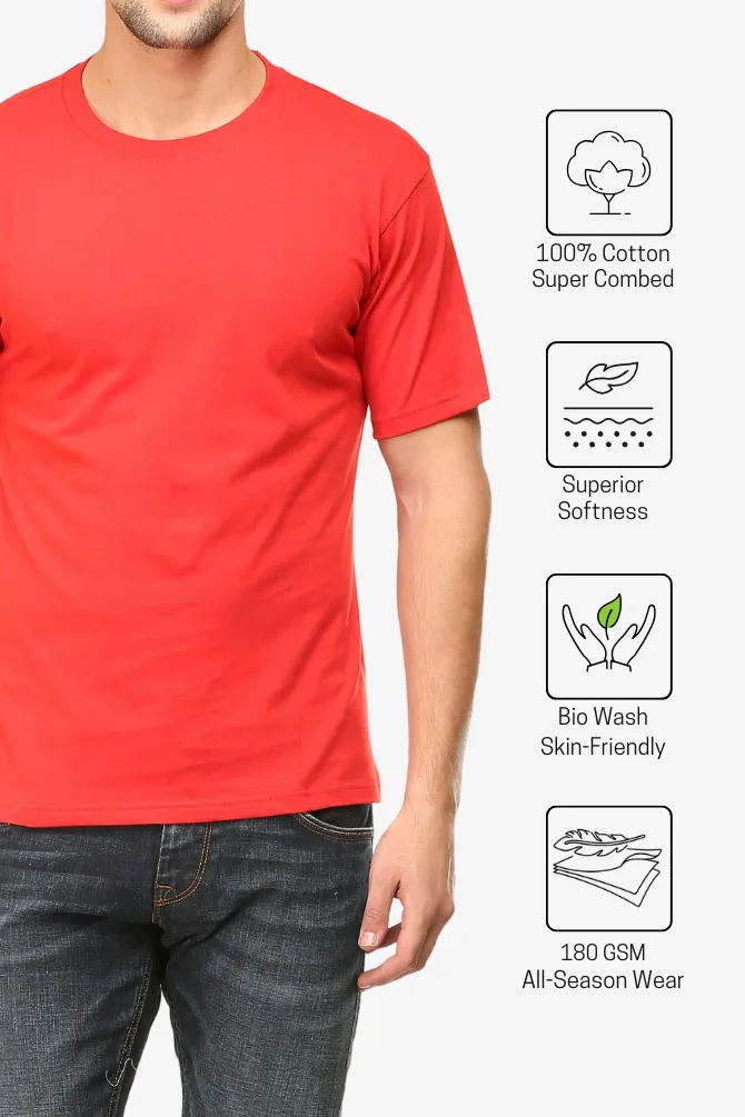 Red T-shirt for men