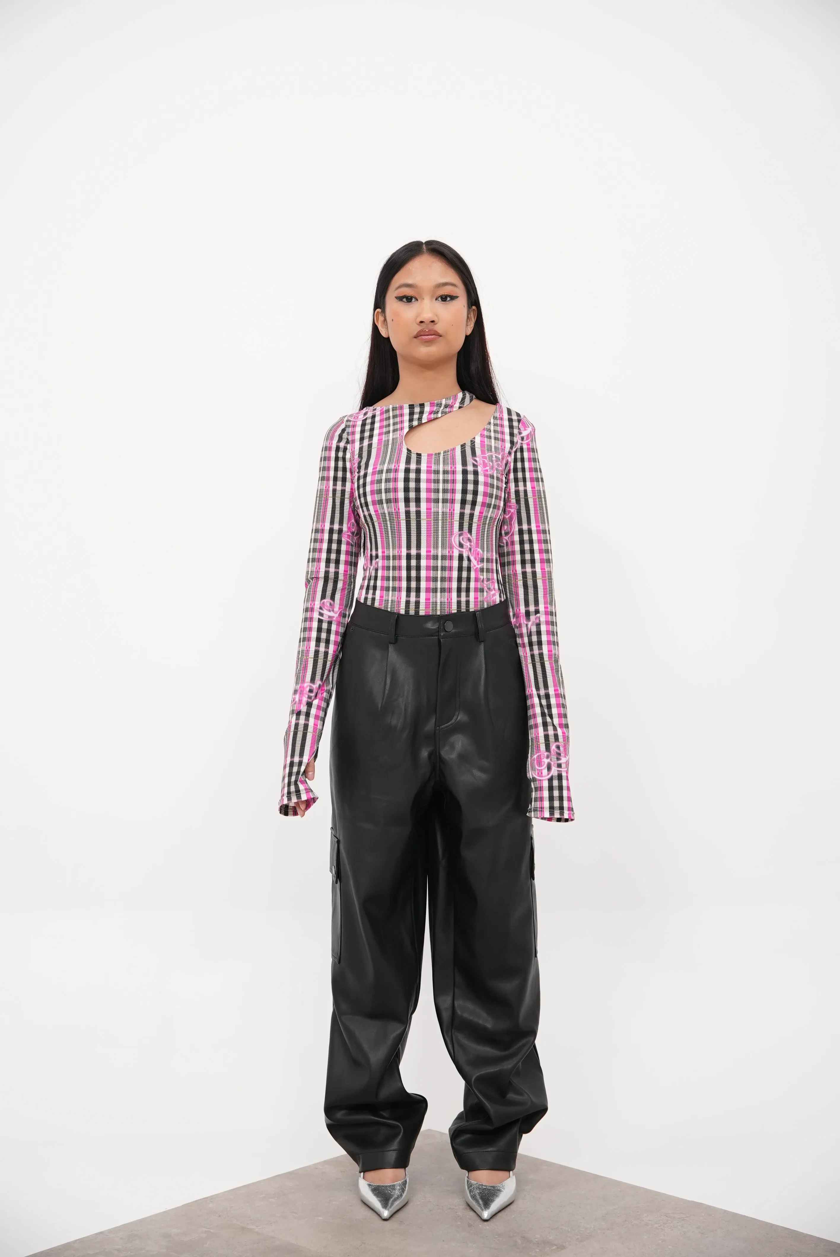 Refined Bodysuit Checkered