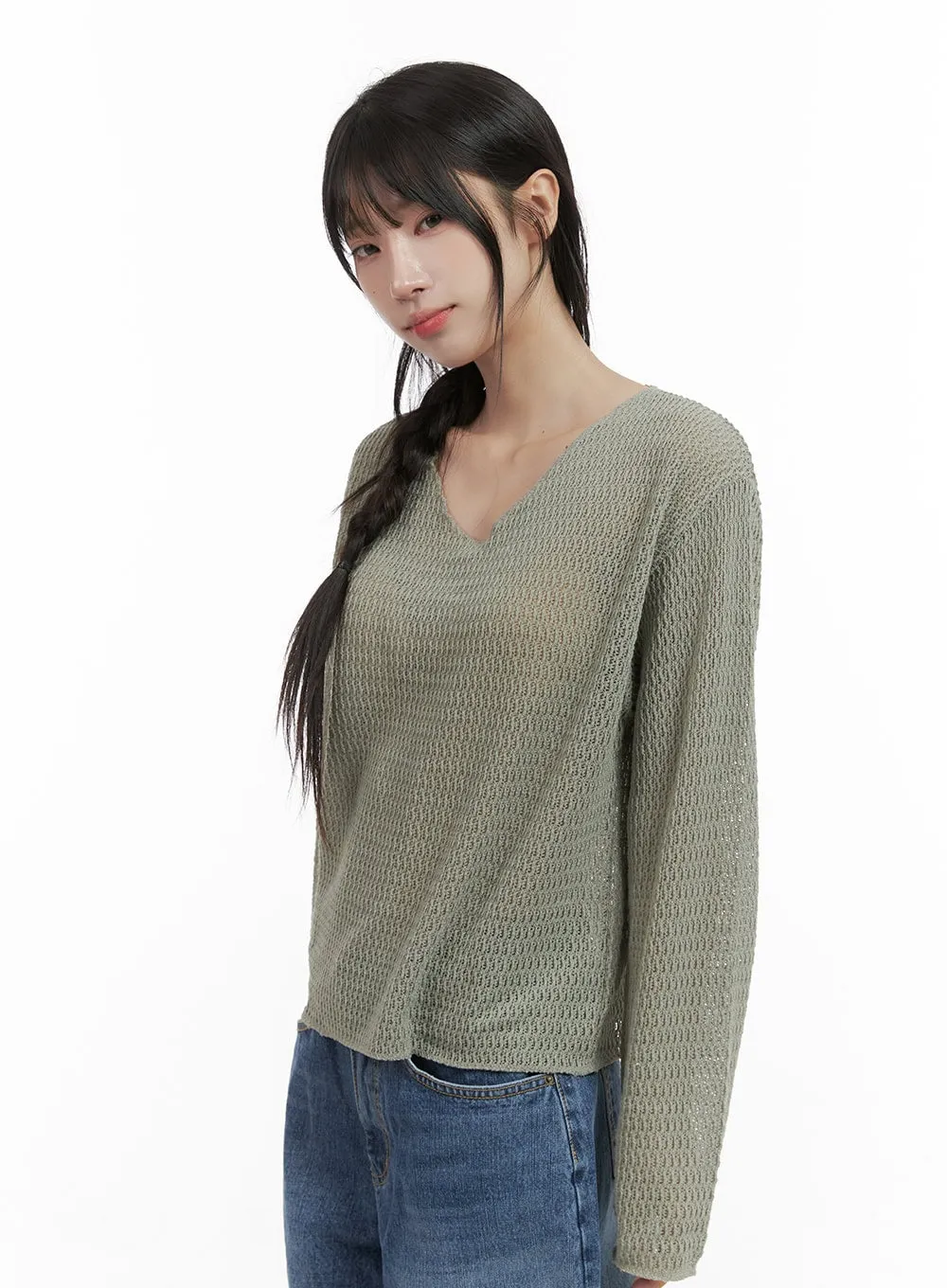 Refined Sheer Elegance Top CS413