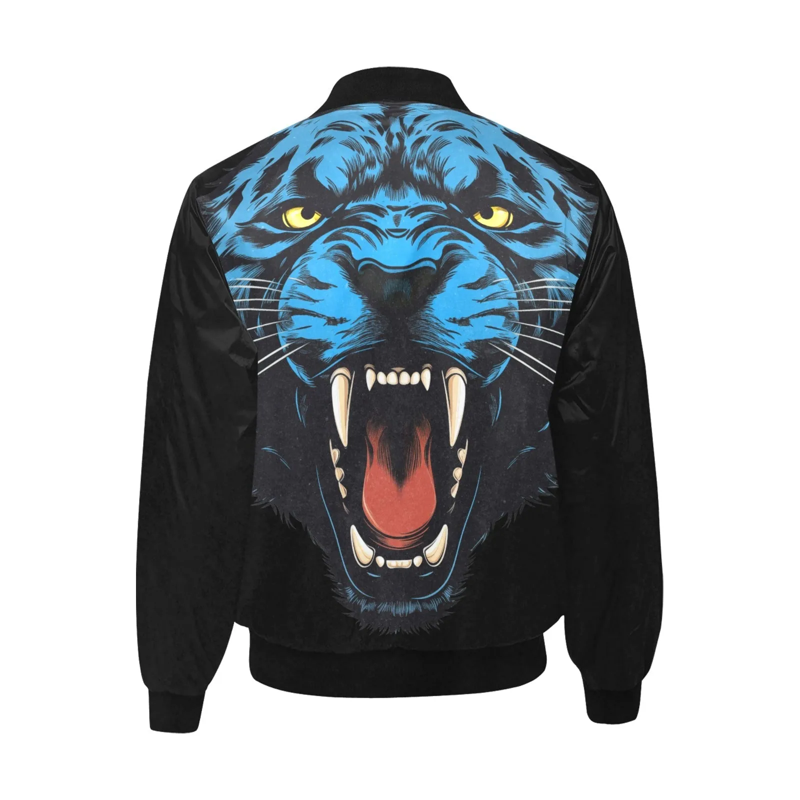 Roaring Panther Quilted Bomber Jacket