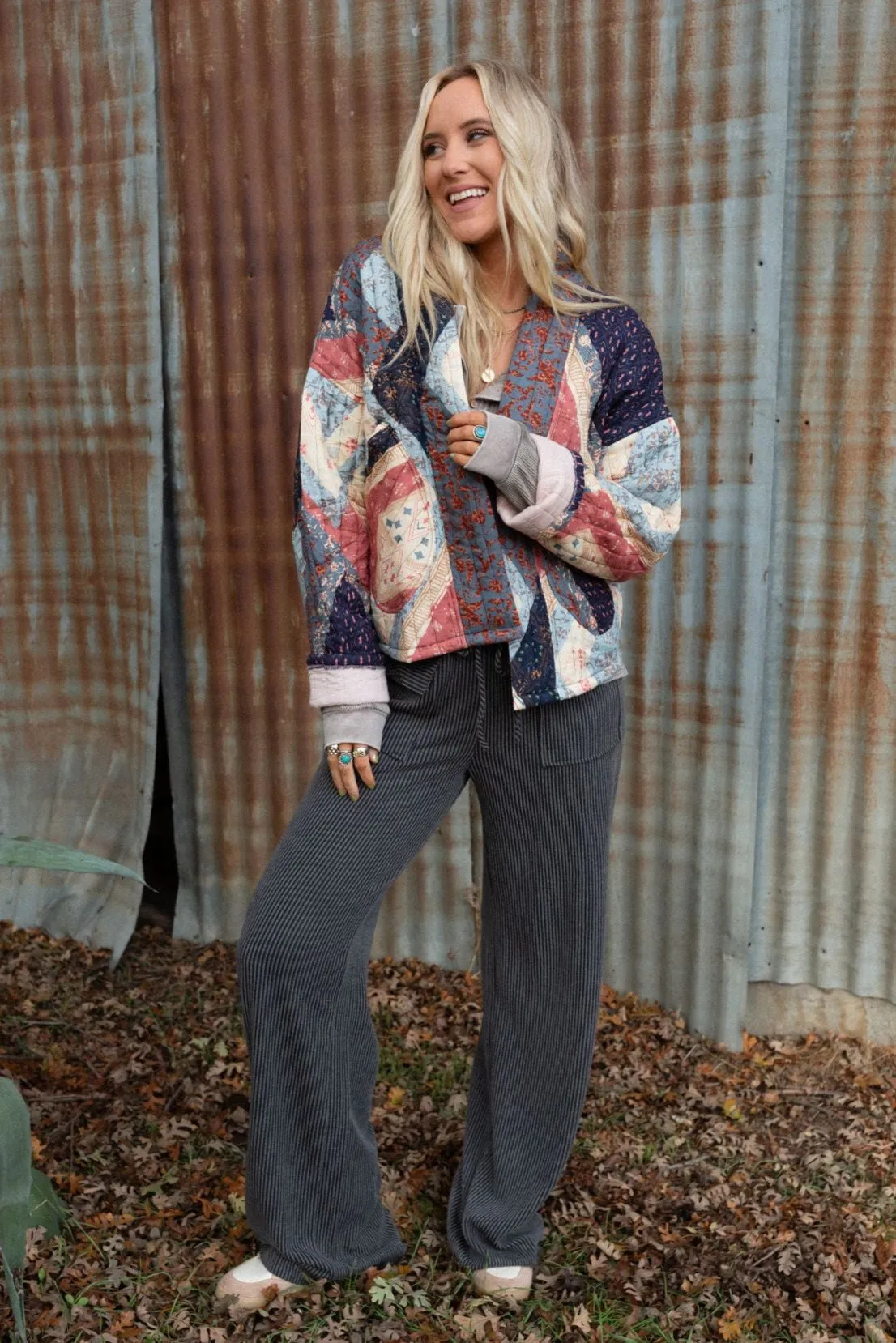 Secret Haven Quilted Jacket - Multi