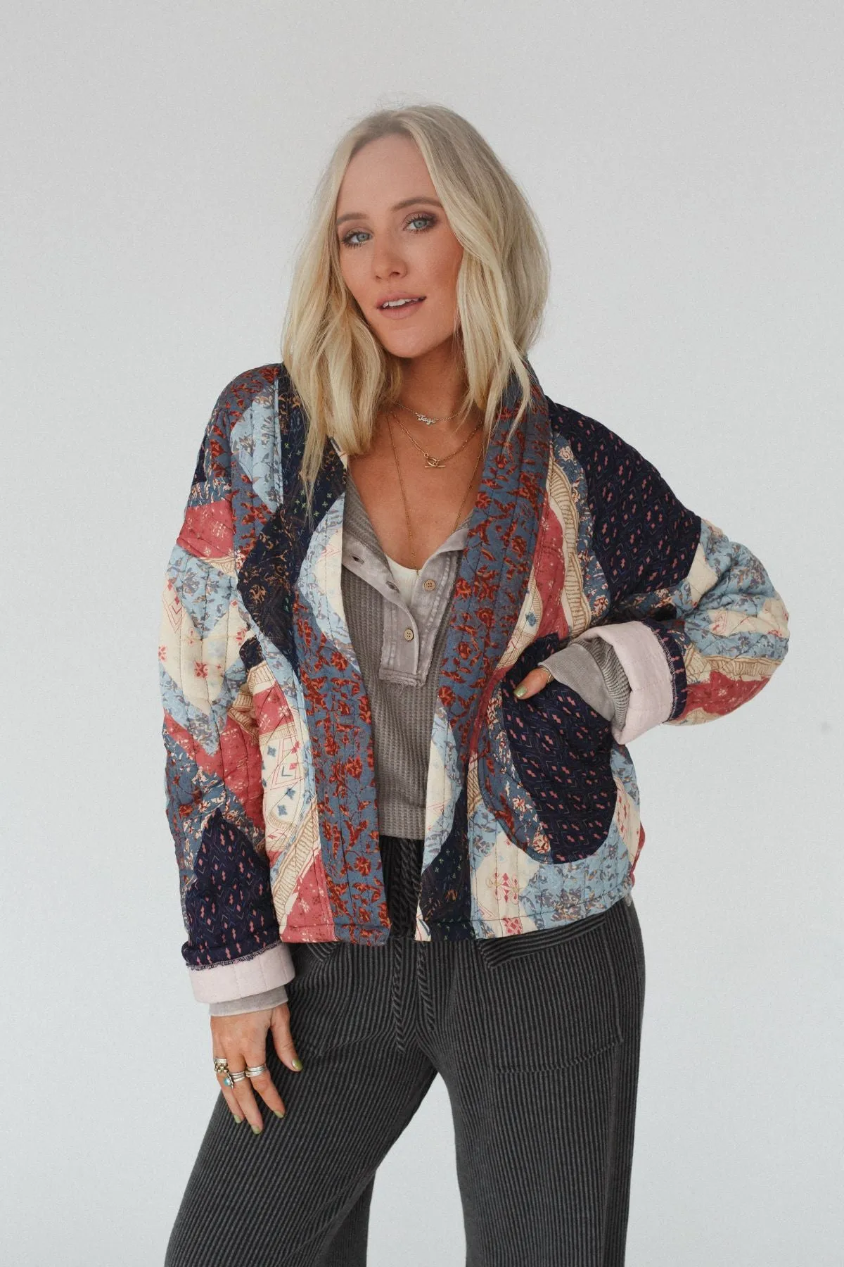 Secret Haven Quilted Jacket - Multi