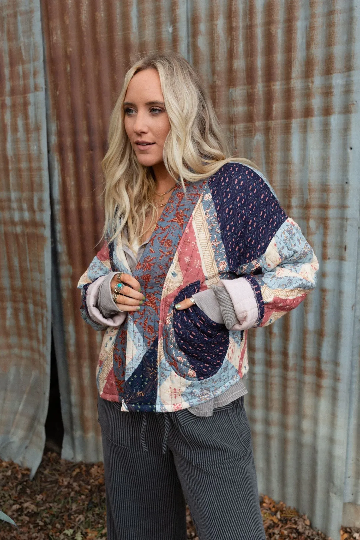 Secret Haven Quilted Jacket - Multi