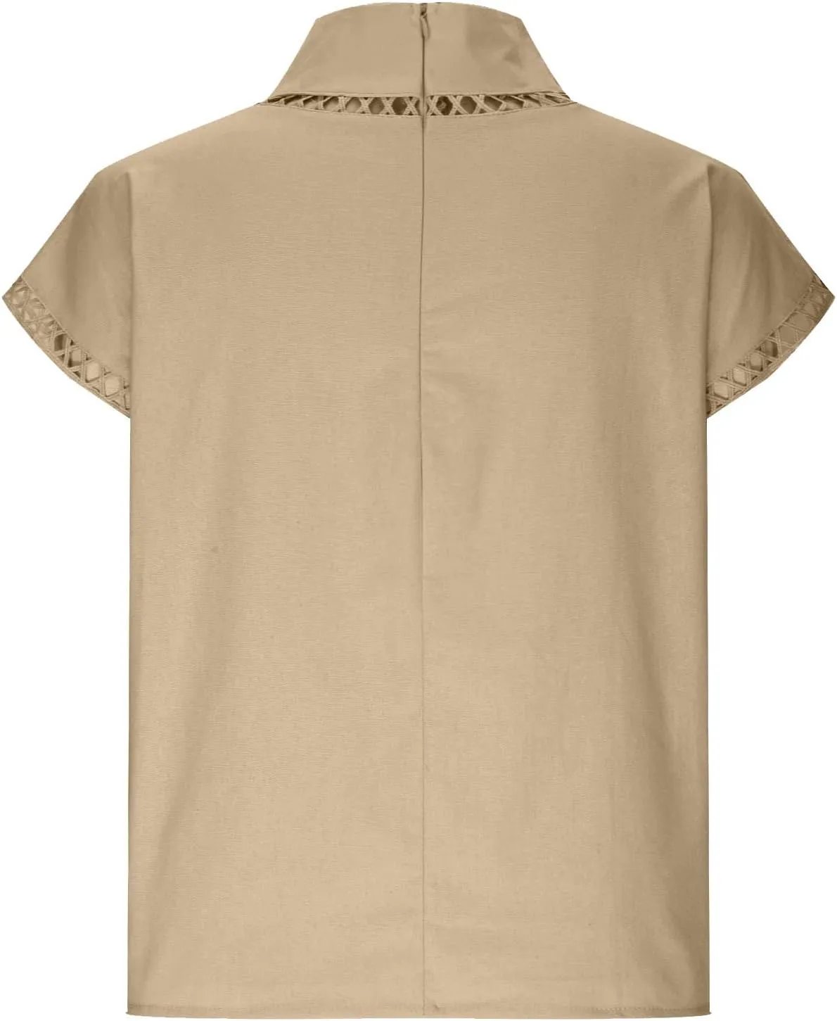 T Shirt for Women Fall Winter Cap Sleeve High Neck Linen Loose Fit Long Cardigan Plain Tops T Shirt Women 2024