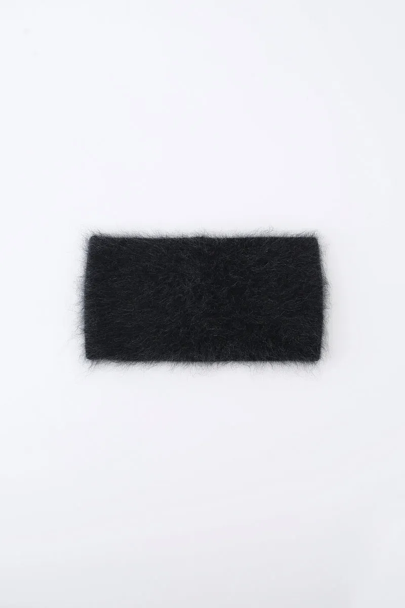 THE FLUFFY HEADBAND - CHARCOAL