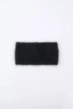 THE FLUFFY HEADBAND - CHARCOAL