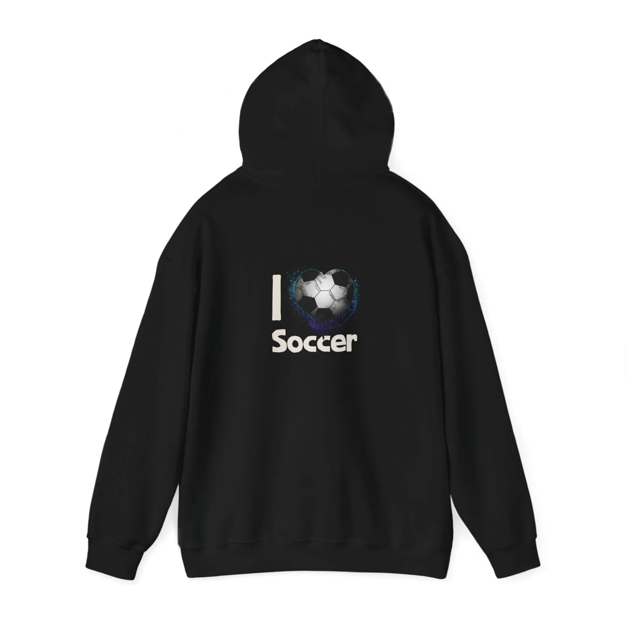 Unisex Heavy Blend™ Hooded Sweatshirt Soccer Voronoi Art 001