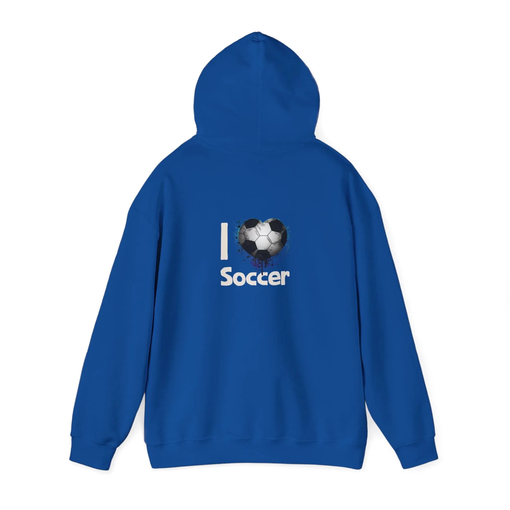 Unisex Heavy Blend™ Hooded Sweatshirt Soccer Voronoi Art 001