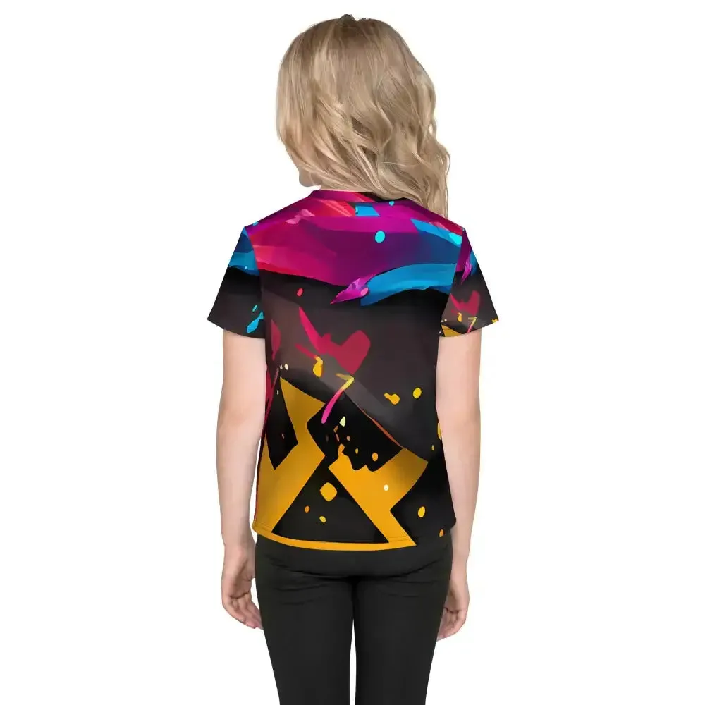 Vibrant expressions unisex hoodie kids crew neck t-shirt