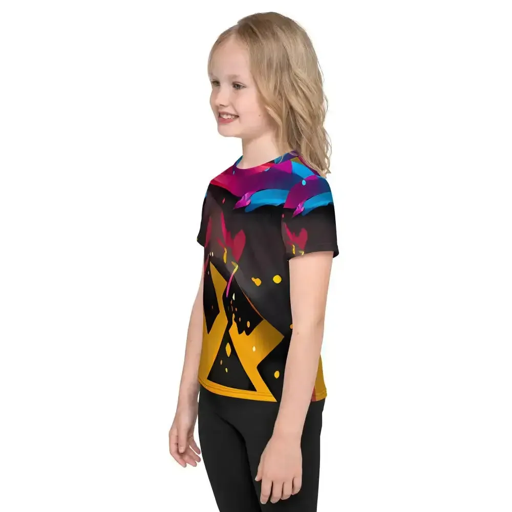 Vibrant expressions unisex hoodie kids crew neck t-shirt