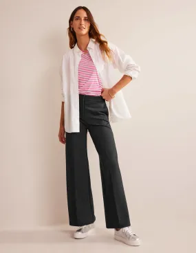 Westbourne Ponte Trousers-Charcoal Marl