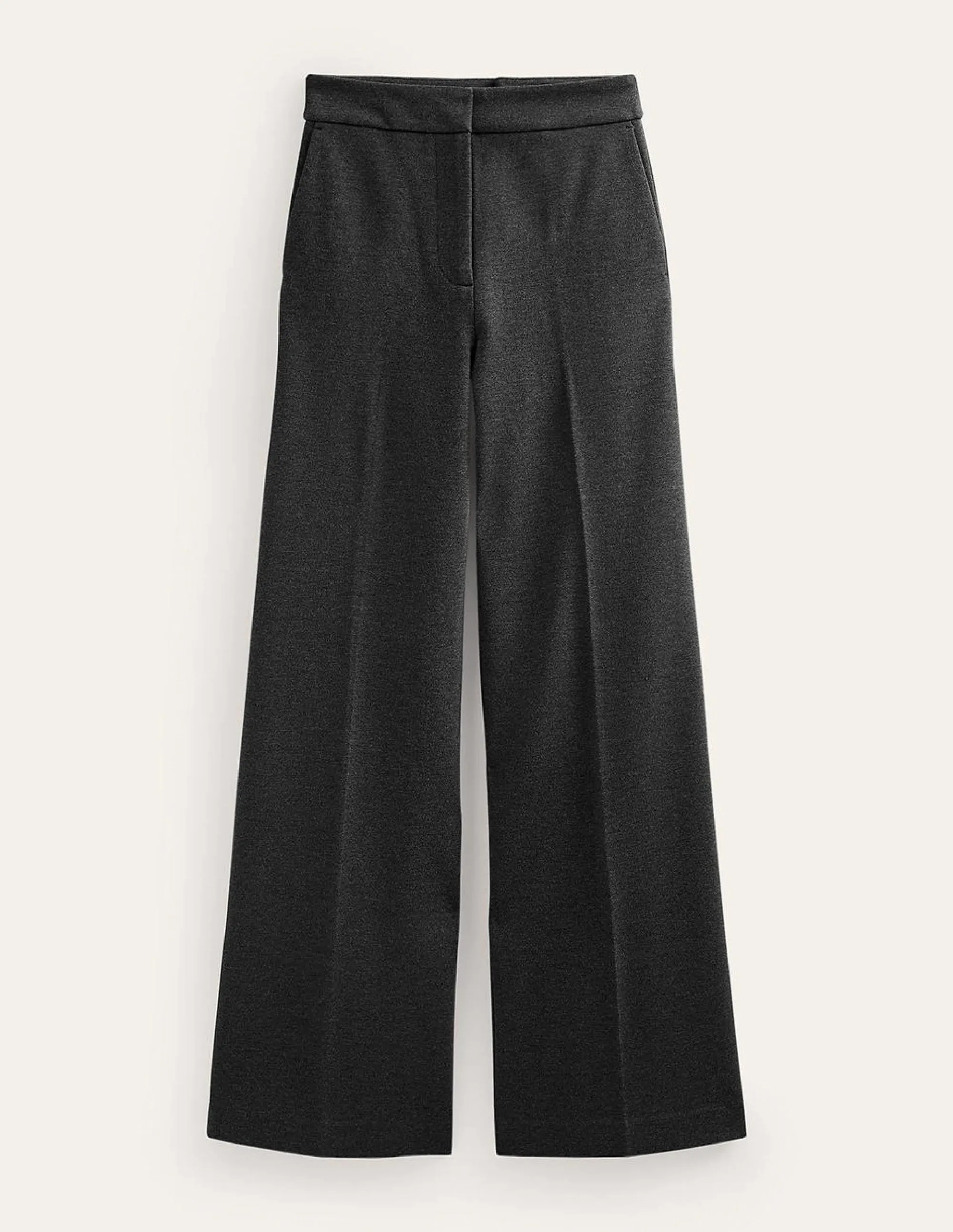 Westbourne Ponte Trousers-Charcoal Marl