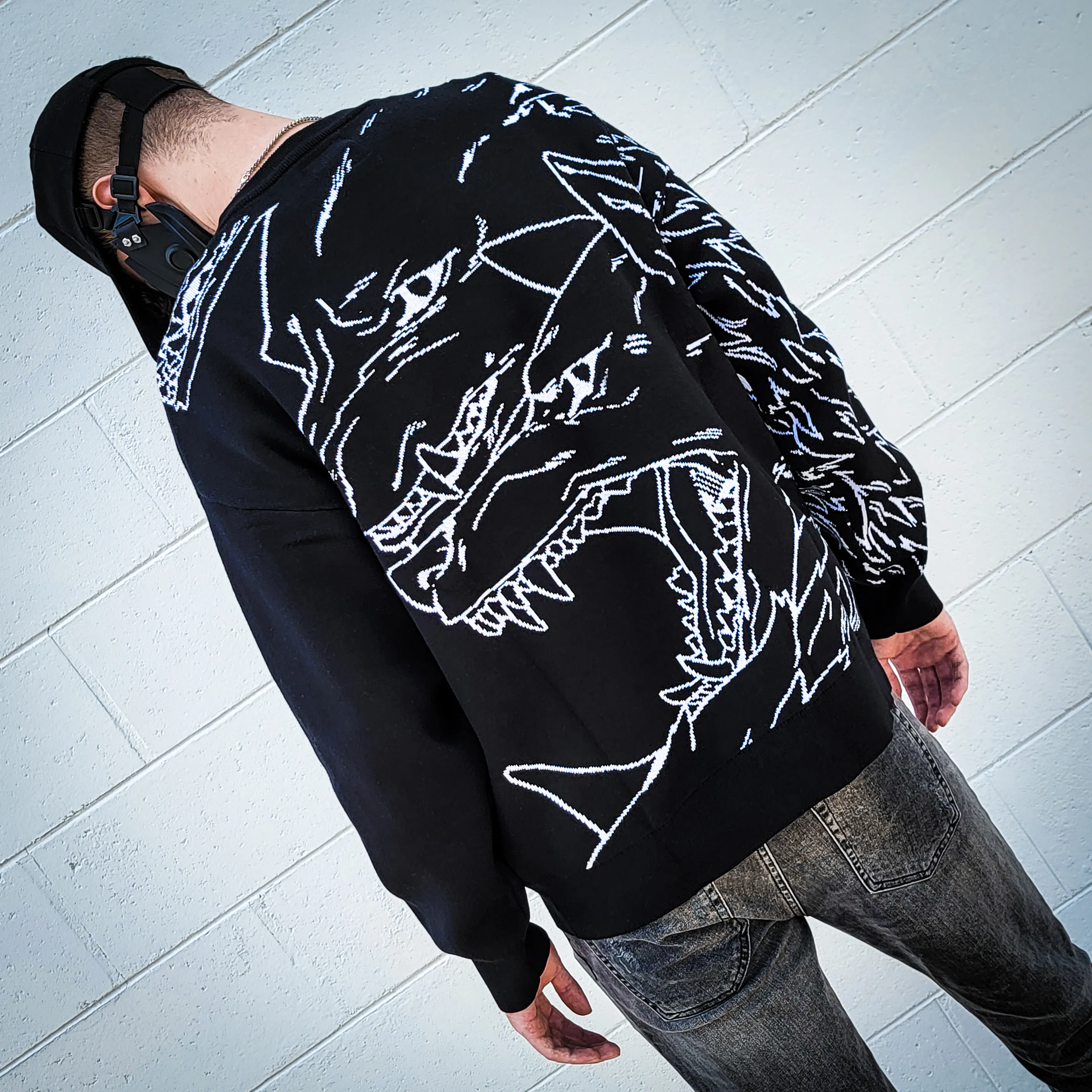 WOLF PACK REVERSIBLE SWEATER