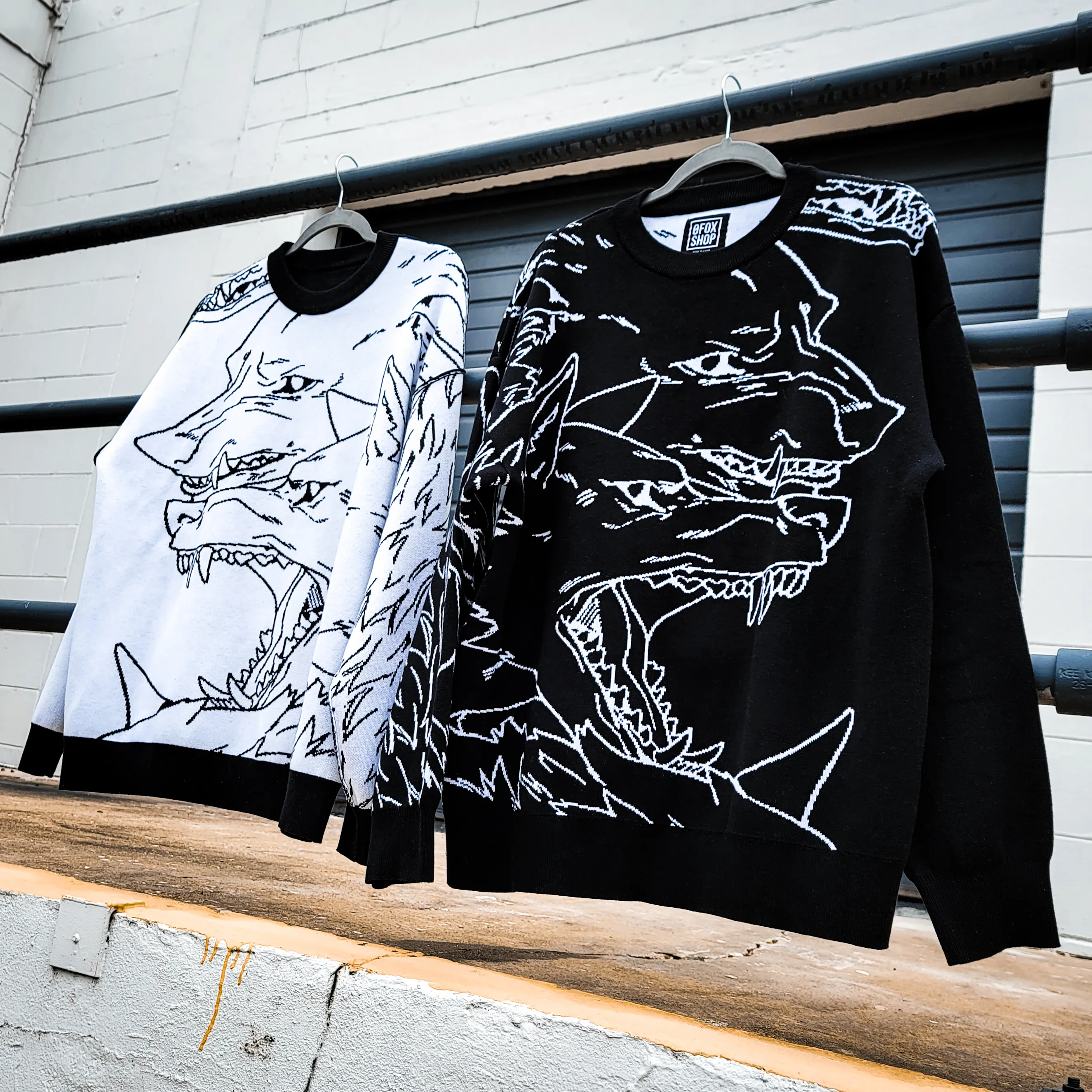 WOLF PACK REVERSIBLE SWEATER