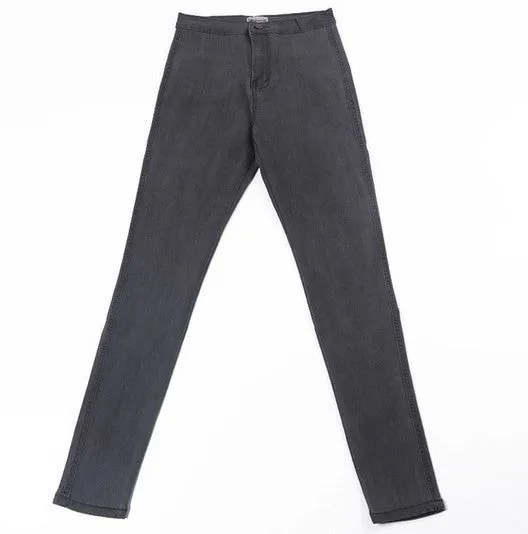 Women's Spring/Summer Stretch High Waist Skinny Jeans