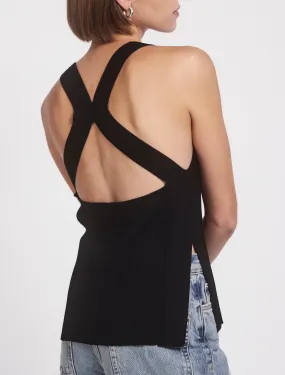 Xanthe Knit Top in Black